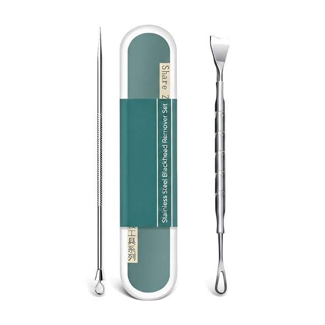 Choyu-Tire-comédons en acier inoxydable Papier matifiant Boîtier Set plusieurs modèles