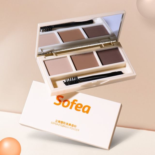 Sofea-Puder do brwi 3D Shaping 3 kolory - 2 rodzaje