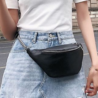 NewTown - Faux-Leather Belt Bag | YesStyle