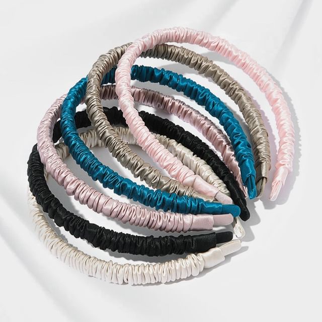 Doowex-Shirred Silk Headband