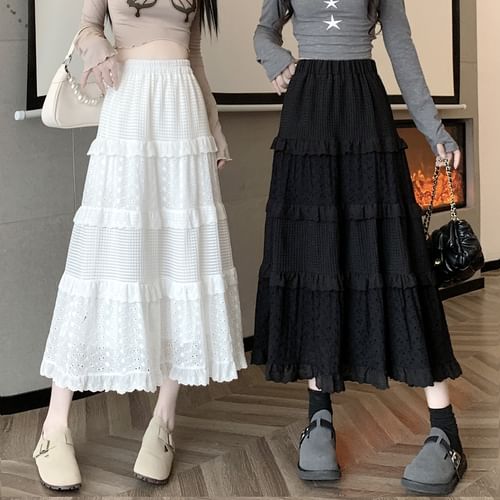 Layered hotsell skirt lace