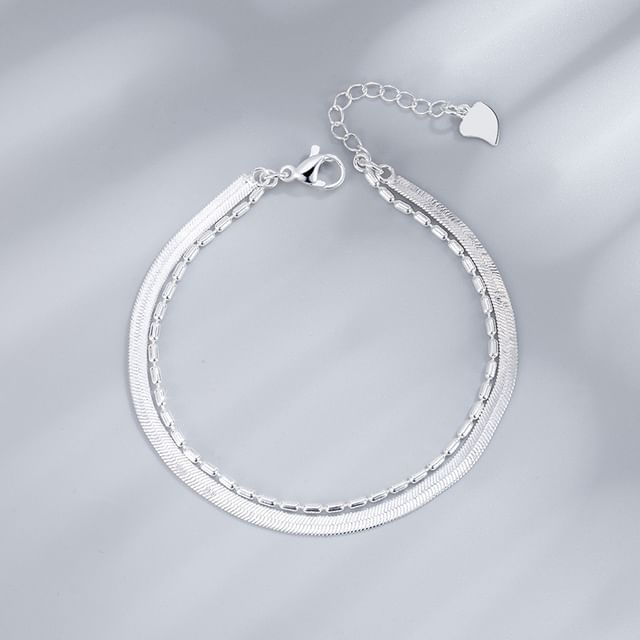 Forainer-Layered Alloy Bracelet