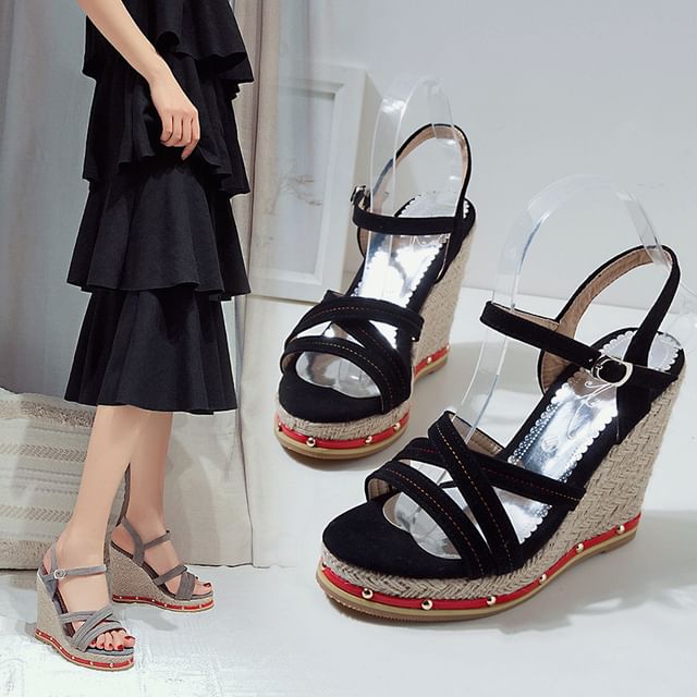 Cinnabelle-Platform Wedge Sandals