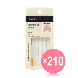 fillimilli - Point Piece Lashes #03 Natural Under (x210) (Bulk Box)