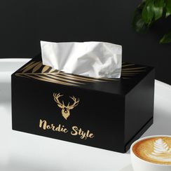 Home Simply - 鹿印花木製紙巾盒 Home Simply - 鹿印花木製紙巾盒
