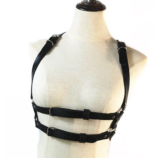 SURELIN-Faux Leather Body Harness