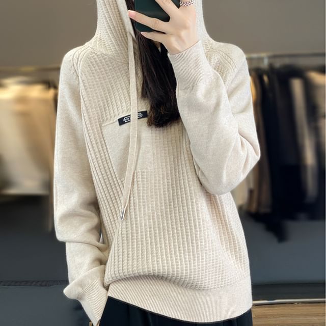 Weelop-Plain Hood Sweater