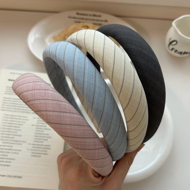 enthice-Striped Padded Headband