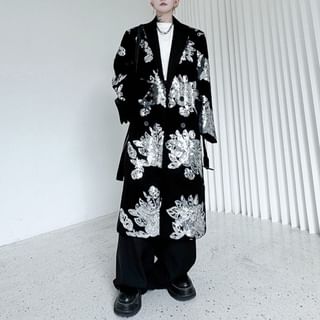Omozando-Sequin Midi Coat