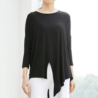 Cossita Long-Sleeve Plain Asymmetrical Dance T-Shirt Sale