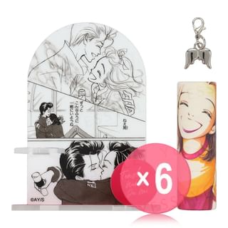 SHOBIDO - Tenshi Nanka Ja Nai Lip Balm & Stand Set Red (x6) (Bulk Box)