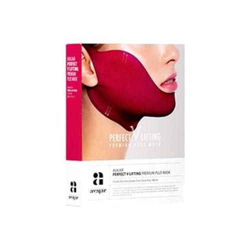 Double Chin Mask Creator Avajar Caffeine V Lifting Premium Plus+ Mask 5pcs  - V Line Mask | Face and Neck Line Mask | Facial Strap Mask | Chin Strap