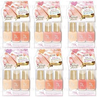 LUCKY TRENDY - Cream 3 Colours Cocktail Nail Polish - 6 Types
