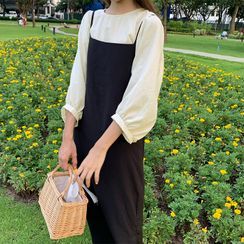 Chikee - 3/4-Sleeve Top / Midi Jumper Dress Chikee - 3/4-Sleeve Top / Midi Jumper Dress