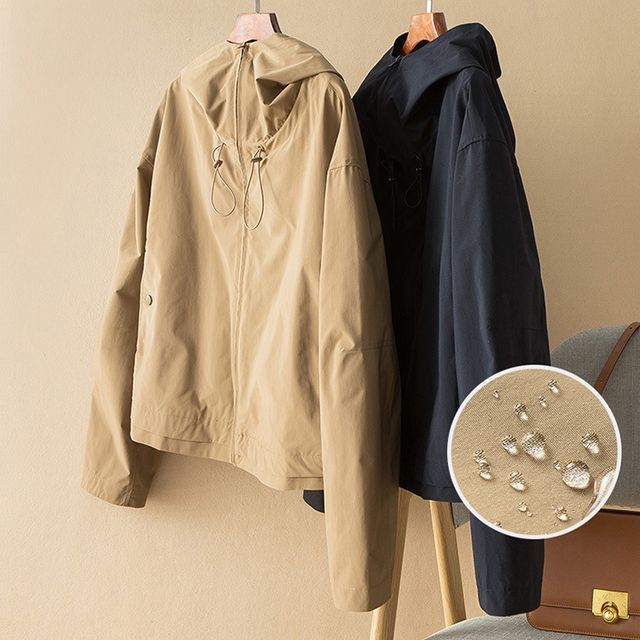 Lewwe-Hooded Zip Jacket