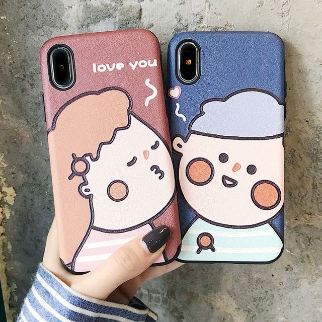 Korean Style iPhone 8 case/iPhone 8 Plus Case Lover Couple iPhone 8/8 Plus  Case