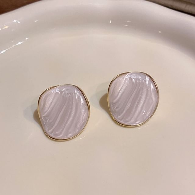 LIVSIA-Plate Stud Earring