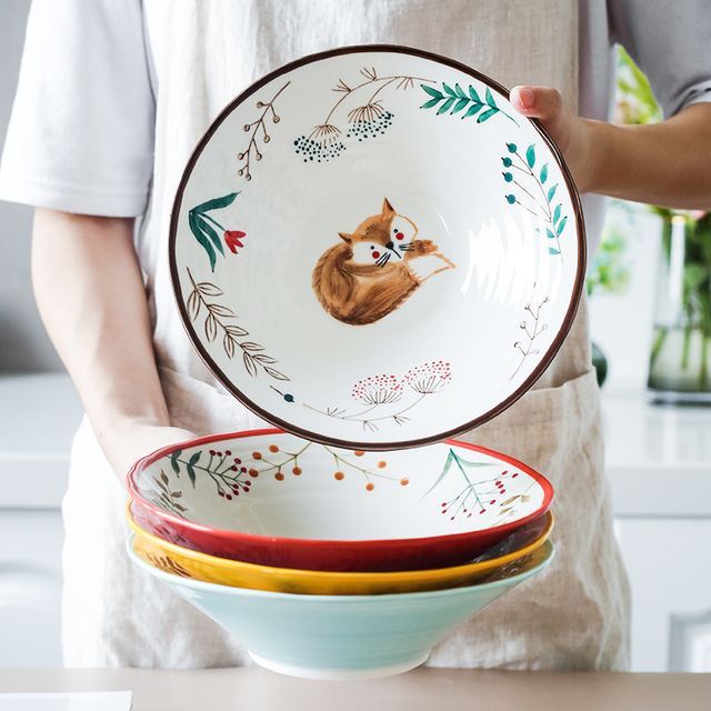 fox ceramic bowl