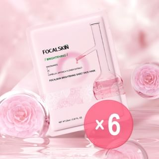 FOCALSKIN - Brightening Sheet Face Mask (x6) (Bulk Box)