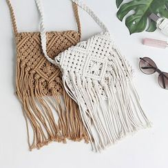 iswas - Fringed Shoulder Bag iswas - Fringed Shoulder Bag