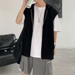 Oakjam - Hood Zip Vest Oakjam - Hood Zip Vest