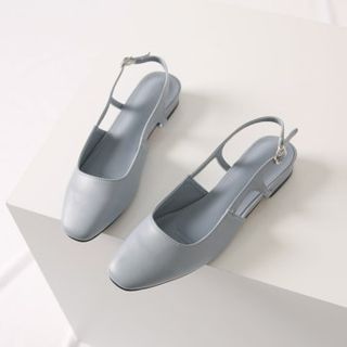 square toe slingback flats