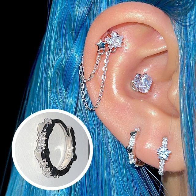 PANGU-Rhinestone Stud Earring