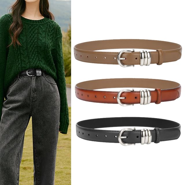 Rofuka-Faux Leather Belt