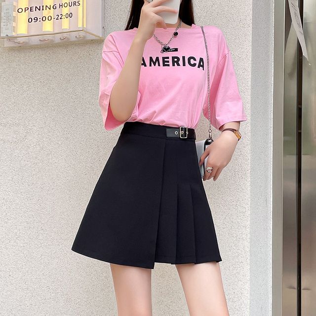 Express High Waisted Pleated Mini Skirt Express High Waisted