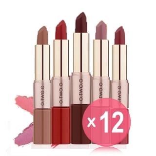 O.TWO.O - 2 in 1 Matte Liquid Lipstick - 4 Colours (x12) (Bulk Box)