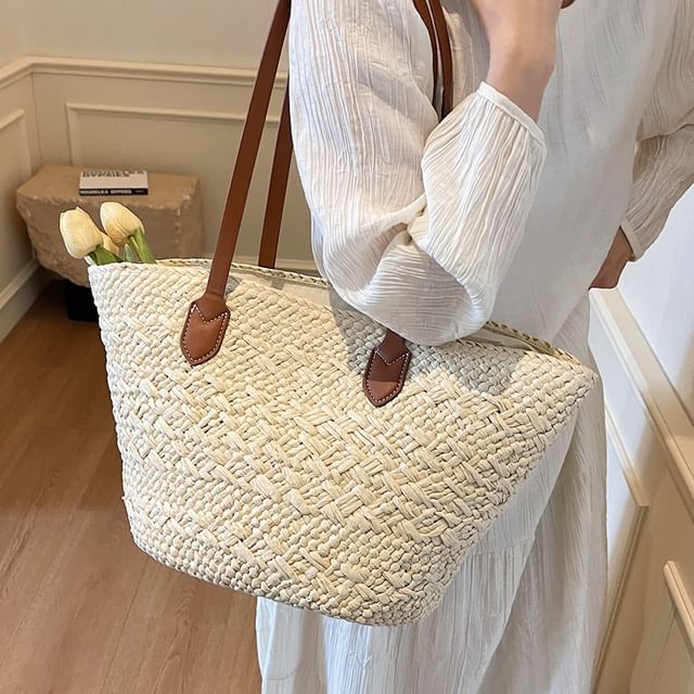 KOCORE-Straw Basket Tote Bag