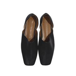 maybe-baby - Square-Toe Cutout-Detail Flats maybe-baby - Square-Toe Cutout-Detail Flats