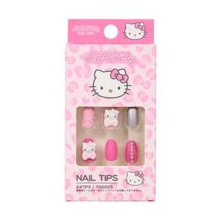 Santan - Sanrio Hello Kitty Leopard Print Nail Tips