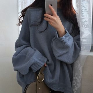 Bloombloom - Plain Sweater | YesStyle