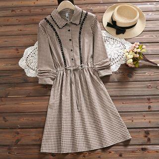 crochet shirt dress