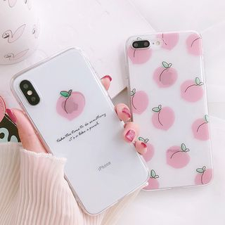 Primitivo Peach Print Phone Case - iPhone 6 / 6s / Plus / iPhone 7 ...
