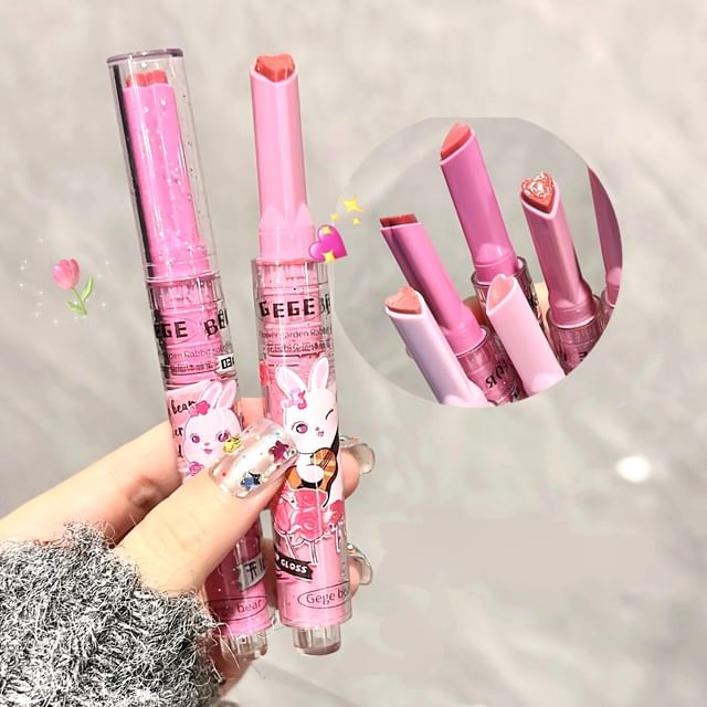 Gege Bear - Heart Shaped Lip Gloss - #01-#03 | YesStyle