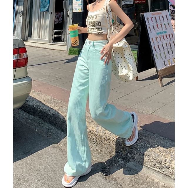 Alfie-High Rise Plain Loose Fit Pants