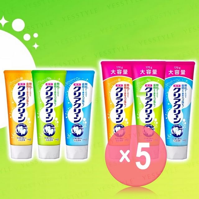 Kao-Clear Clean Toothpaste 5pcs Bundle Set
