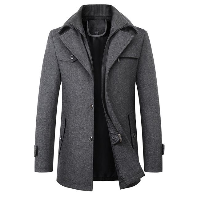 Ninine-Plain Zip Coat