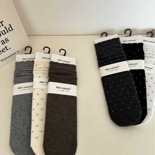 Gentiana-Dotted Socks