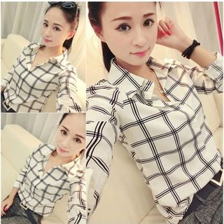 Happo-Plaid Shirt