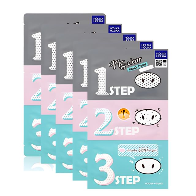 HOLIKA HOLIKA-Pig Clear Black Head 3-Step Kit Bundle Set