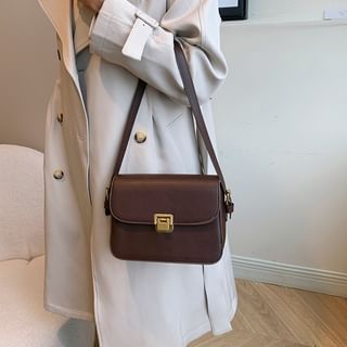 Marytola Faux Leather Flap Crossbody Bag