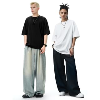 Newin Unisex Quick-Dry Elbow-Sleeve Loose T-Shirt Sale