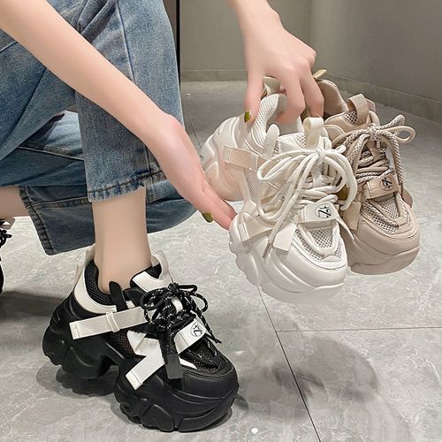 Lace up mesh panel hot sale sneakers