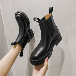 Fale - Faux Leather Short Boots Fale - Faux Leather Short Boots