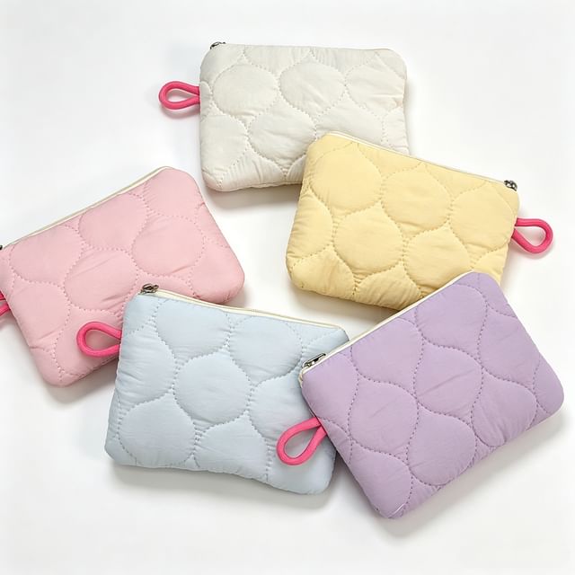 ZenlyHabit-Quilted Zip Pouch