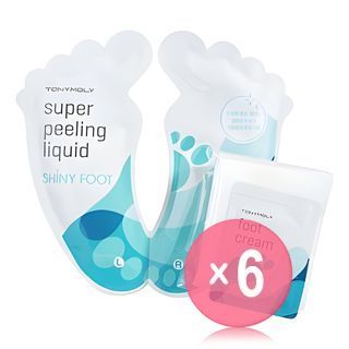TONYMOLY - Shiny Foot Super Peeling Liquid (1pair) (x6) (Bulk Box)