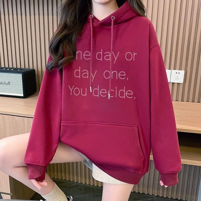 Lettering Oversized Hoodie